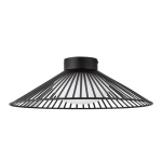 Matt must metallist LED-laevalgusti klaasist varjuga Brume - Nova Luce