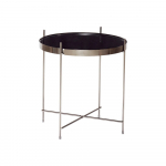 Must peegelpinnaga hoiulaud Dorotea, &oslash; 43 cm - H&uuml;bsch