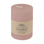 Puuderroosa s&otilde;bralik k&uuml;&uuml;nal, p&otilde;lemisaeg 37 h Eco - Eco candles by Ego dekor
