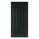 Mustast m&auml;nnist riidekapp 94x195 cm Connect - WOOOD