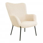 Valge bukleekangast tugitool Glasgow - House Nordic