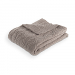 Taupe mikropl&uuml;&uuml;sist tekk 130x170 cm Aspen - Tiseco Home Studio