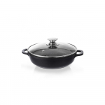 Pfluon Granit kleepumisvastane pott klaasist kaanega , ⌀ 28 cm Grande - Orion