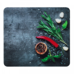 Karastatud klaasist seinakate pliidi &auml;&auml;rde 50x56 cm Rosemary - Maximex