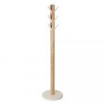 Valge naturaalsest kummipuidust riidenagi Flapper - Umbra