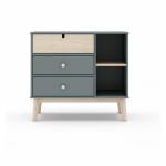 Hallikasroheline laste kummut 90x81x40 cm Estefania &ndash; Marckeric