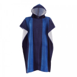 Sinine puuvillane triibuline poncho - Catherine Lansfield