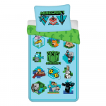 Puuvillane laste voodipesu &uuml;heinimesevoodile 140x200 cm Minecraft - Jerry Fabrics