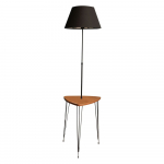 Must p&otilde;randavalgusti tekstiilist varjuga (k&otilde;rgus 147 cm) - Opviq lights