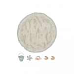 Beež puuvillane laste m&auml;nguvaip &oslash;120 cm Island - Lorena Canals