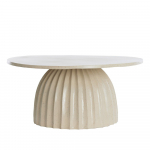 Metallist &uuml;mmargune diivanilaud &oslash; 70 cm Veglia - Light & Living