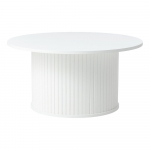 Valge &uuml;mmargune diivanilaud Nola - Unique Furniture