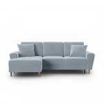 Helesinine sametist panipaigaga nurgadiivanvoodi (vasak nurk) Kyoto - Cosmopolitan Design