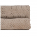 Beež sametist tepitud voodikate 240x260 cm - Ixia