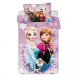 Puuvillane laste voodipesu 100x135 cm Frozen "Purple" - Jerry Fabrics