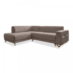 Pruun nurgadiivanvoodi panipaigaga (vasak nurk/L-kujuline) Classy Sophie &ndash; Miuform