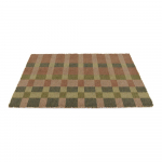 Kookoskiududest uksematt 40x60 cm Pink and Blue Check - Artsy Doormats