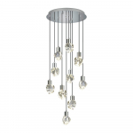 H&otilde;bedane LED-rippvalgusti klaasist varjuga &oslash; 51,5 cm Verano - Trio Select