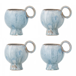 Helesinised kivikeraamikast cappuccino tassid 4tk komplektis 250 ml Avonlea - Bloomingville