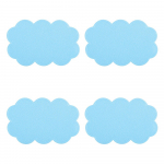 Laste libisemiskindlad vannimatid 4 tk komplektis 9x14,5 cm Nuages - MSV