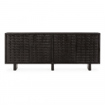 Must mangopuidust kummut 200x80x40 cm Inaya - MOME