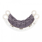 Valge-hall m&auml;nnipuidust kiik 39x75x38 cm Montessori - Meowbaby