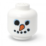 Valge plastikust laste hoiukast &oslash; 24x27 cm Head Snowman L - LEGO&reg;