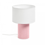Valge/heleroosa laste lamp Bianella - Kave Home