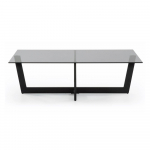 Must diivanilaud klaasist pealispinnaga 70x120 cm Plam - Kave Home