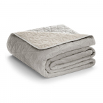 Hallikasbeež sametist tepitud voodikate 220x240 cm Laila - Restilo