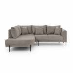 Hallikaspruun &scaron;enillist nurgadiivan (vasak nurk/L-kujuline) Mauris - Ropez