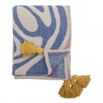 Sinine puuvillaseguga tekk 130x160 cm Arlie - Bloomingville