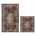 Pruunid vannitoamatid 2tk komplektis 60x100 cm - Foutastic