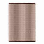 Burgundiapunane/naturaalne k&auml;sitsi kootud villane vaip 140x200 cm Talo - noo.ma