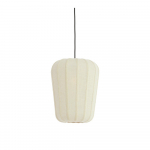 Valge ripplamp tekstiilist varjuga, &oslash; 10 cm Bibury - Light & Living