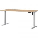 Reguleeritav t&ouml;&ouml;laud elektriliselt reguleeritava k&otilde;rguse ja tammepuust pealispinnaga 80x160 cm Boras - Germania