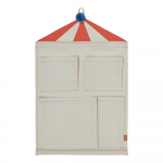 Kreemikas kangast riputatav korraldaja 40x1x60 cm Circus - OYOY Mini