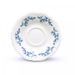 Valge/sinine portselanist alustass &oslash; 12 cm Retro - BonBistro