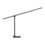 Matt must metallist LED-laualamp painduva/h&auml;mardatava konstruktsiooniga (k&otilde;rgus 47 cm) Tenso - Nova Luce