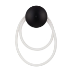 Valge/mattmust terasest LED-seinavalgusti Ilane - Nova Luce