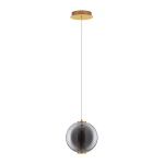 Hall metallist LED-ripplamp klaasist varjuga, &oslash; 22 cm Navi - Nova Luce