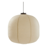 Beež paberist ripplamp &oslash; 65 cm Selma - Jotex