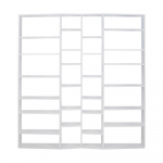 Valge raamaturiiul 214x224 cm Valsa &ndash; TemaHome