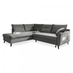 Helehall sametist nurgadiivan L, vasakpoolne nurk Stylish Stan - Miuform