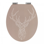 Bambusest ja puitkiudplaadist valmistatud tualettruumi iste, 44 x 37,5 cm. Stag - Wenko