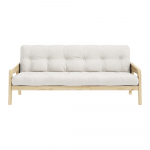 Valge/beež diivanvoodi 204 cm Grab - Karup Design
