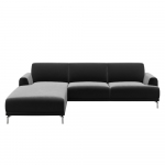 Tumehall sametne nurgadiivan , vasakpoolne nurk Puzo - MESONICA