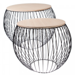 &Uuml;mmargused hoiulaudad 2 tk komplektis &oslash; 41 cm - Dakls