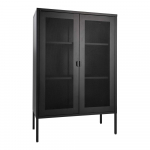 Must metallist vitriinkapp 80x120 cm Melbourne - House Nordic