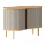 Madal kapp tammepuidust beeži-loodusliku v&auml;rvusega l&uuml;kandustega 100x67 cm, l&uuml;kanduksed 100x67 cm Audacious - UMAGE